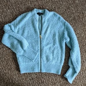 Ann Taylor sherpa bomber jacket